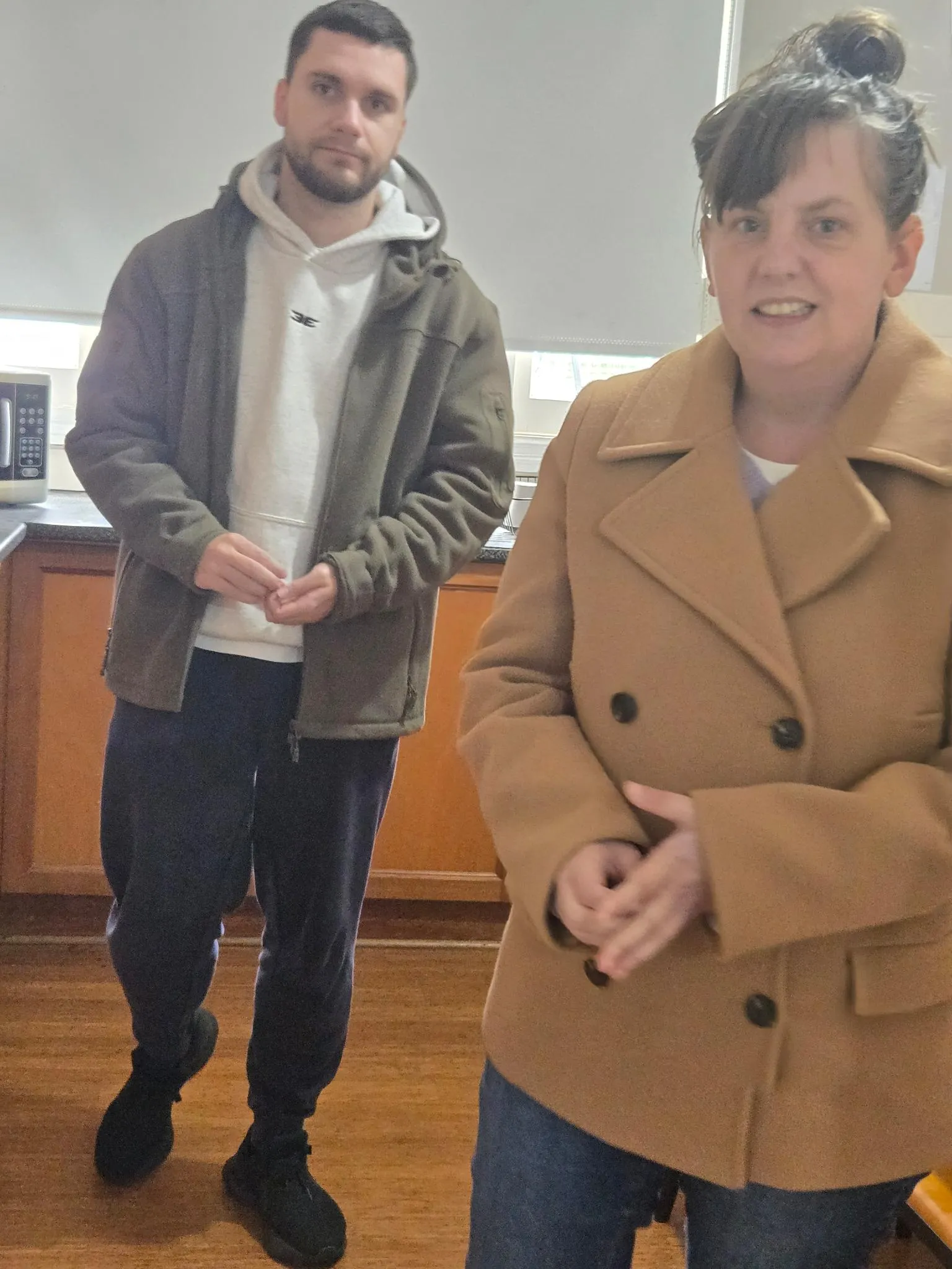 A mentoring conversation between a participant and support staff during the Employment Program